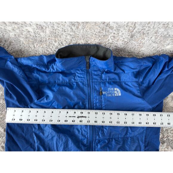 The North Face Size S Full Zip Mock Neck Jacket Blue Long Sleeve Outdoor - Picture 5 of 9